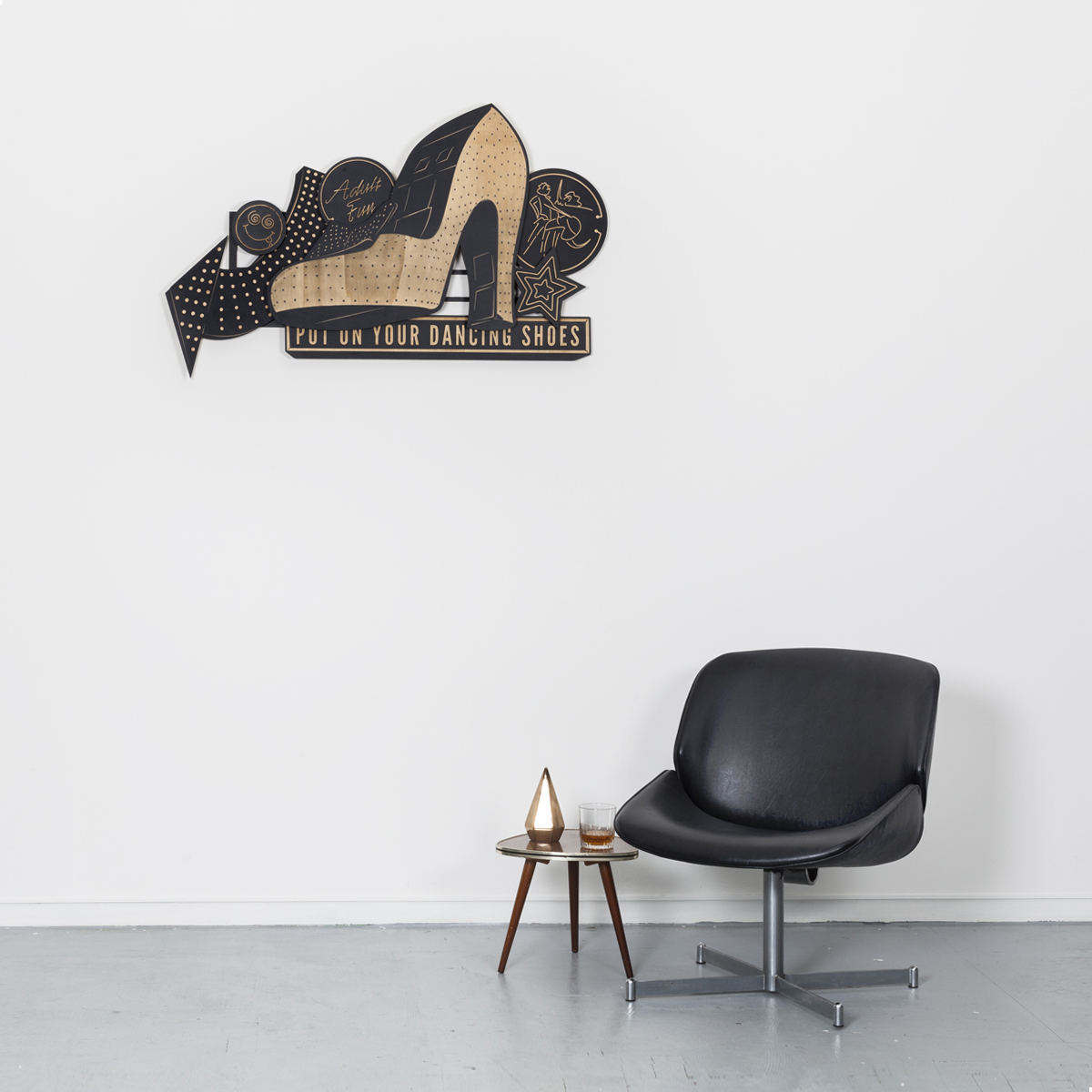Studio Ruwedata - put on your dancing shoes - wall sculpture artwork