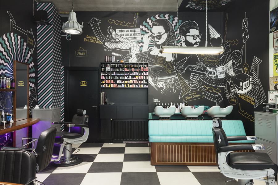 Studio Ruwedata - Mudly’s barbershop - wall art