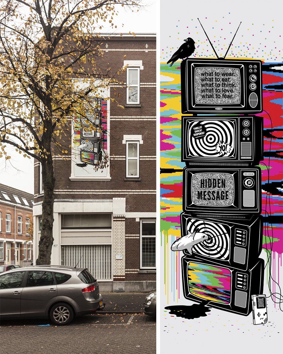 Studio Ruwedata - Hidden Message street art